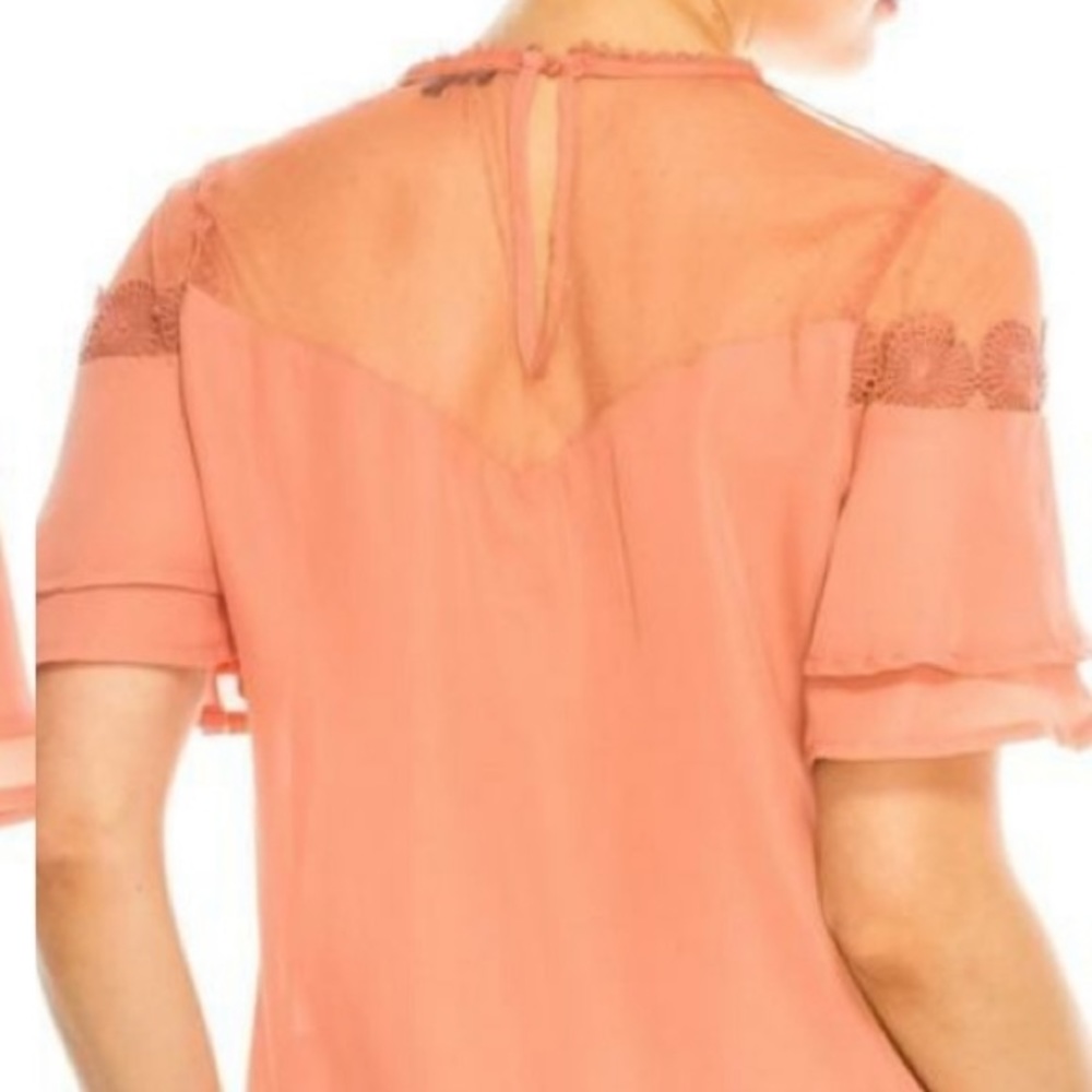 Ruffled Lace Yoke Blouse - Picture 8 of 9
